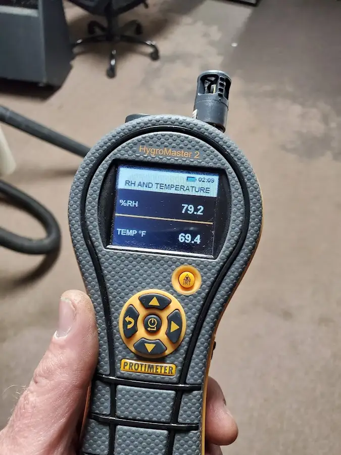 Moisture meter humidity assessment for Fire & Smoke Damage Restoration in Vancouver